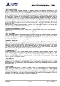 AS4C256M8D3LA-12BIN Datasheet Page 17