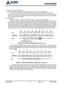 AS4C2M32S-6TCN Datasheet Page 9