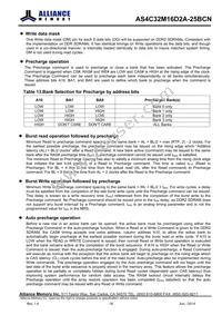 AS4C32M16D2A-25BCNTR Datasheet Page 18