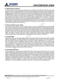 AS4C32M16D2A-25BINTR Datasheet Page 16