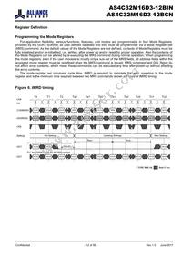 AS4C32M16D3-12BINTR Datasheet Page 12