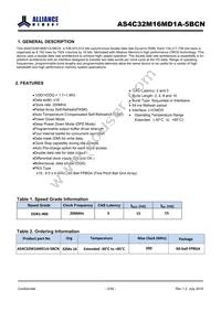 AS4C32M16MD1A-5BCNTR Datasheet Page 2