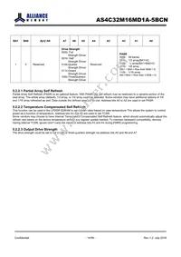 AS4C32M16MD1A-5BCNTR Datasheet Page 14