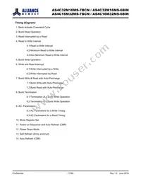 AS4C32M16MS-7BCNTR Datasheet Page 17