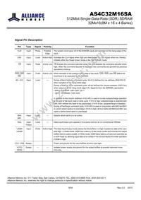 AS4C32M16SA-7BINTR Datasheet Page 8