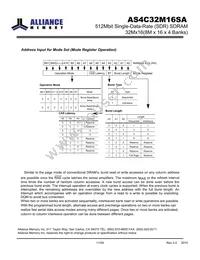 AS4C32M16SA-7BINTR Datasheet Page 11