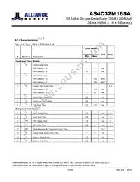 AS4C32M16SA-7BINTR Datasheet Page 16