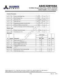 AS4C32M16SA-7BINTR Datasheet Page 17