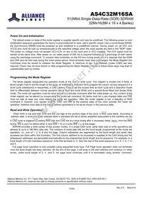 AS4C32M16SA-7TINTR Datasheet Page 10