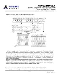 AS4C32M16SA-7TINTR Datasheet Page 11