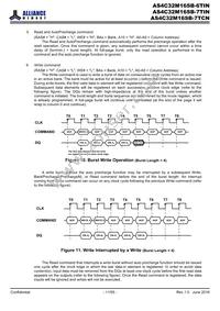 AS4C32M16SB-6TINTR Datasheet Page 11