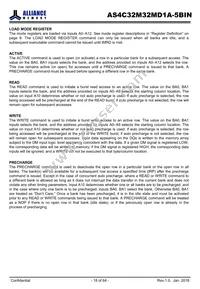 AS4C32M32MD1A-5BINTR Datasheet Page 18