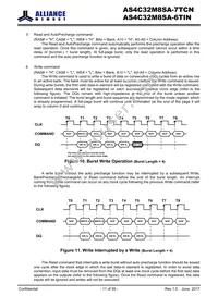 AS4C32M8SA-6TINTR Datasheet Page 11