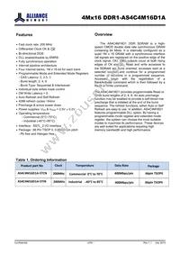 AS4C4M16D1A-5TINTR Datasheet Page 2