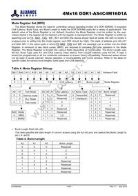 AS4C4M16D1A-5TINTR Datasheet Page 8