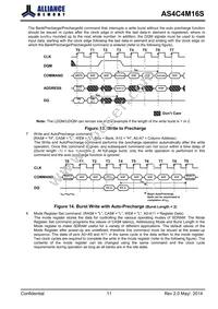 AS4C4M16S-6BINTR Datasheet Page 11