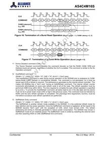AS4C4M16S-6BINTR Datasheet Page 15