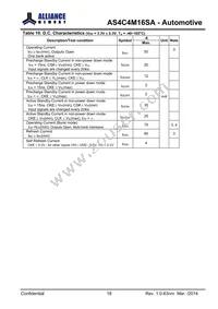 AS4C4M16S-6TAN Datasheet Page 18