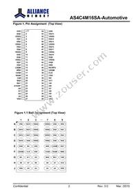 AS4C4M16SA-6BANTR Datasheet Page 3