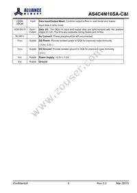 AS4C4M16SA-6BINTR Datasheet Page 6