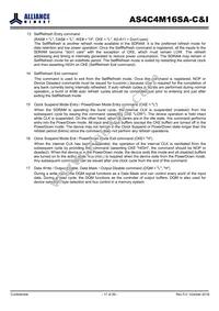 AS4C4M16SA-7BCN Datasheet Page 17