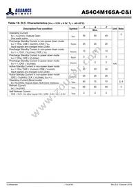 AS4C4M16SA-7BCN Datasheet Page 19