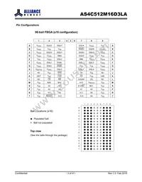 AS4C512M16D3LA-10BIN Datasheet Page 3
