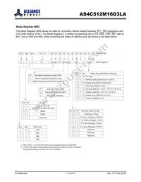 AS4C512M16D3LA-10BIN Datasheet Page 11