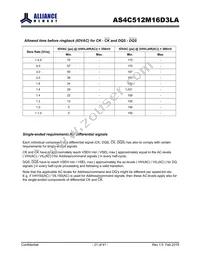 AS4C512M16D3LA-10BIN Datasheet Page 21