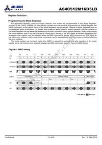 AS4C512M16D3LB-12BCN Datasheet Page 12