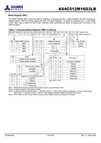 AS4C512M16D3LB-12BCN Datasheet Page 16