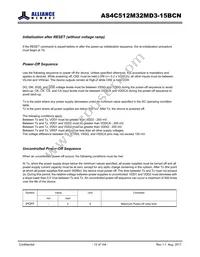 AS4C512M32MD3-15BCNTR Datasheet Page 12