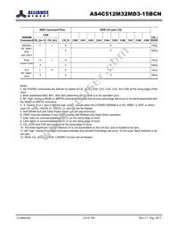 AS4C512M32MD3-15BCNTR Datasheet Page 23