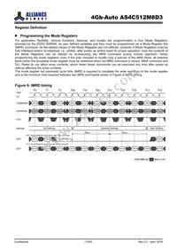 AS4C512M8D3-12BANTR Datasheet Page 12