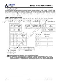 AS4C512M8D3-12BANTR Datasheet Page 14