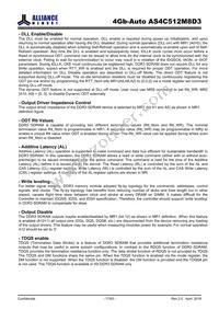 AS4C512M8D3-12BANTR Datasheet Page 17