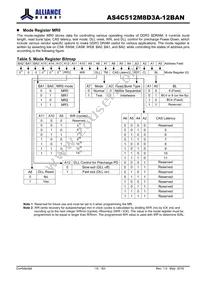 AS4C512M8D3A-12BAN Datasheet Page 14