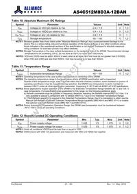 AS4C512M8D3A-12BAN Datasheet Page 21