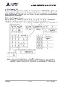 AS4C512M8D3LA-12BCN Datasheet Page 14