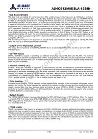 AS4C512M8D3LA-12BIN Datasheet Page 17