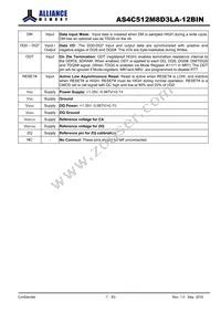 AS4C512M8D3LA-12BINTR Datasheet Page 7