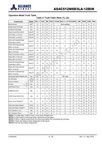 AS4C512M8D3LA-12BINTR Datasheet Page 8