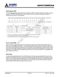 AS4C512M8D3LB-12BAN Datasheet Page 12