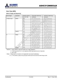 AS4C512M8D3LB-12BAN Datasheet Page 13