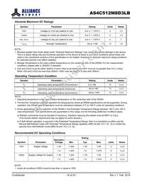 AS4C512M8D3LB-12BAN Datasheet Page 16