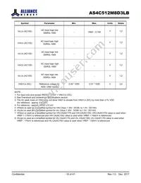 AS4C512M8D3LB-12BANTR Datasheet Page 18