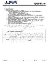 AS4C64M16D1-6TINTR Datasheet Page 8