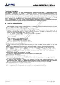 AS4C64M16D2-25BAN Datasheet Page 9