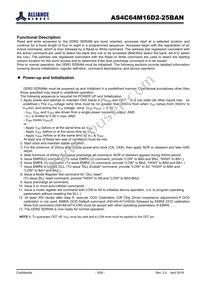 AS4C64M16D2-25BANTR Datasheet Page 9