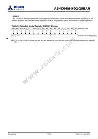 AS4C64M16D2-25BANTR Datasheet Page 13